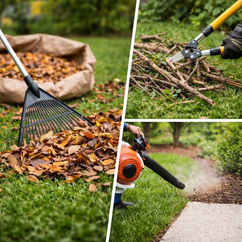 Spring and fall cleanup service